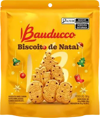 Biscoito de Natal 90 g, embalagem