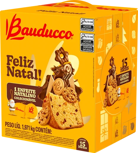 Cesta Pequena Bauducco, embalagem