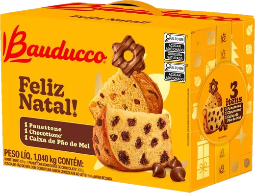 Cesta PP Bauducco, embalagem