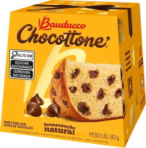 Chocottone Bauducco 80 g, embalagem