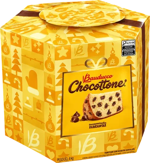 Chocottone Bauducco Gigante 4 kg, embalagem