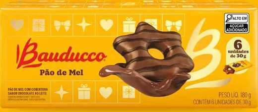 Pão de Mel Bauducco 180 g, embalagem