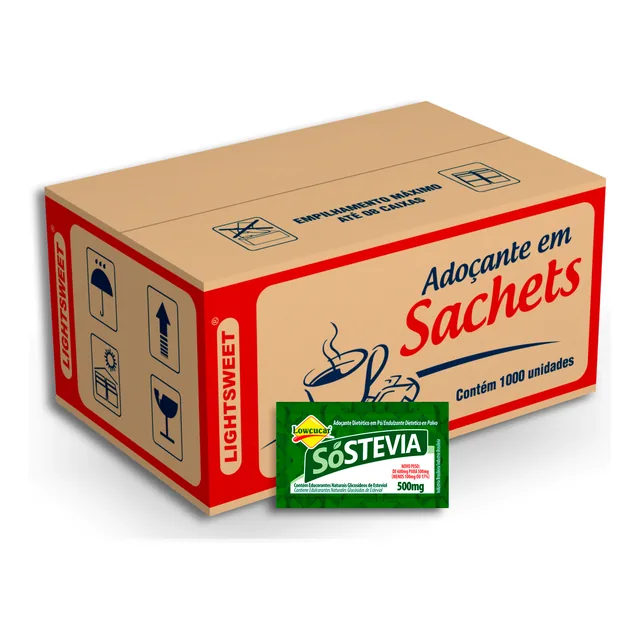 Adoçante SóStévia Lowçucar, embalagem de 500 mg