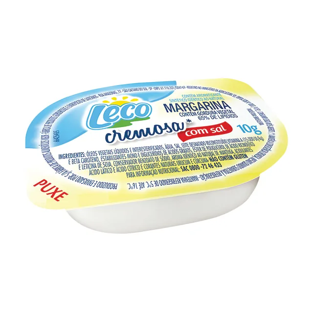 Margarina Com Sal Leco, embalagem de 10 g