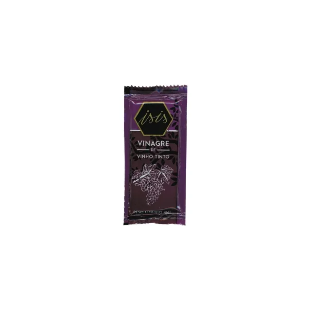 Vinagre de Vinho Tinto Isis, embalagem de 4 ml
